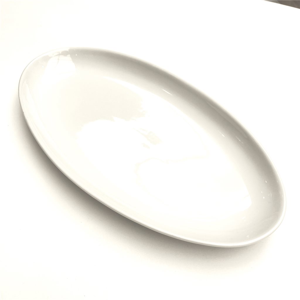 Fuente Oval 39 5x20x3 5 Cm Porcelana Blanca Selecta CERAMICA Y