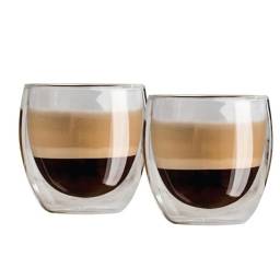 Vaso doble pared 200 ml Vidrio templado Varenna Set x2