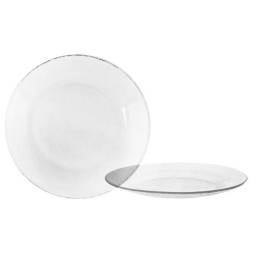 Plato de Mesa llano 22 cm de Vidrio Forjado Durax