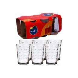 Set 6 piezas Vasos Laguna 265 ml