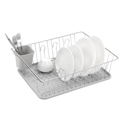 Escurridor con Bandeja 41x32x12.5 cm Blanco Selecta