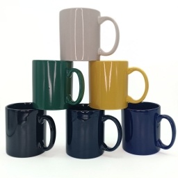 Taza mug 300 ml Cermica colores surtidos