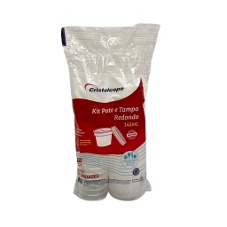 Pote Transparente con Tapa Descartable 145 ml Pack x 25