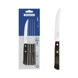 Cuchillo de asado Polywood Madera CastaaTramontina Set x6