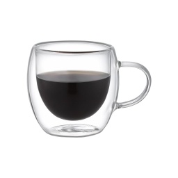 Taza doble pared 80ml Borosilicato Varenna Set x2