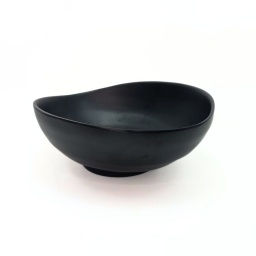 Bowl asimtrico 24 cm Melamina Negro