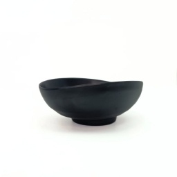 Bowl asimtrico 20x17x7.7 cm Melamina Negro