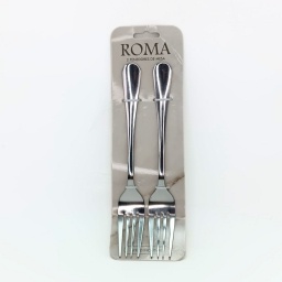 Tenedor de mesa 19.5 cm Acero inoxidable Roma Set x2